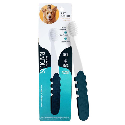 RADIUS - Lush & Plush Dog & Cat Toothbrush , 1 EA. | Pack of 6