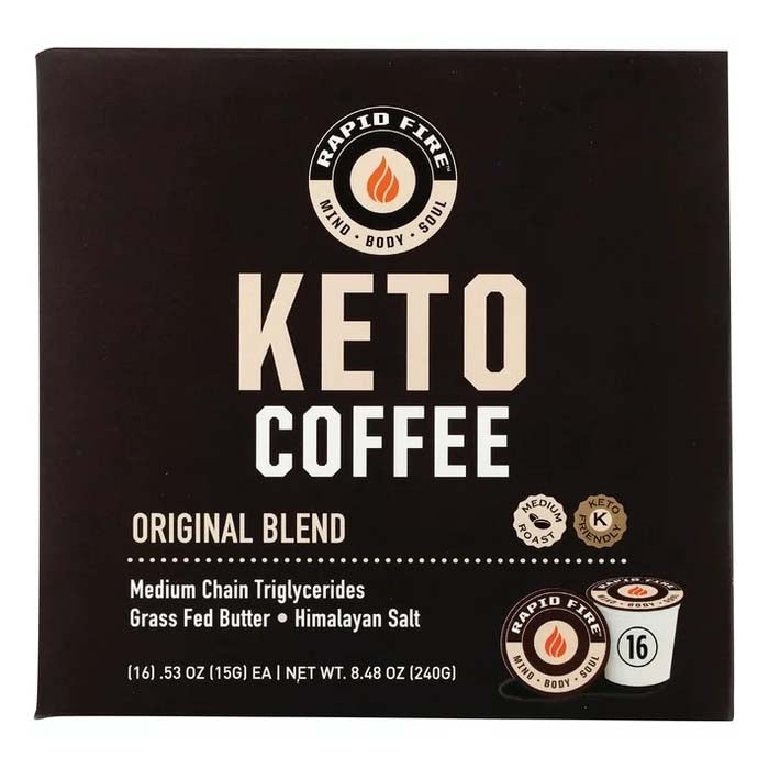 RAPID FIRE - Ketogeninc Coffee Pods 8.48 Oz | Pack of 4