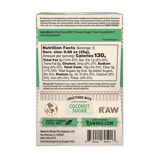 RAWMIO - Chocobark Raw Trail Mix, 1.76oz - Back