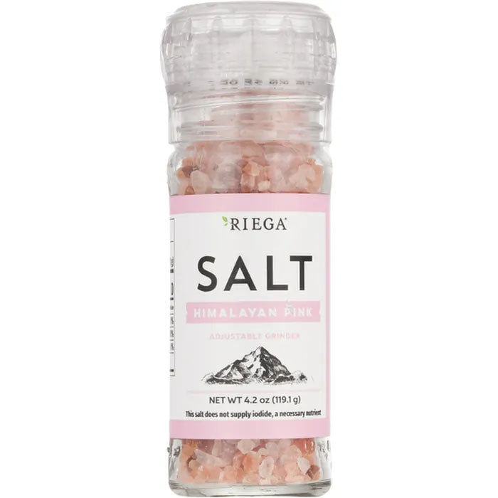 RIEGA - Himalayan Pink Salt Grinder, 4.2 oz