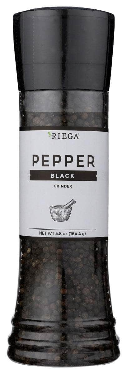 RIEGA Black Pepper Grinder, 5.8 oz
 | Pack of 6 - PlantX US