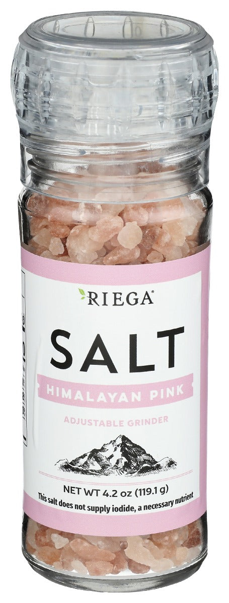 RIEGA Himalayan Pink Salt Grinder, 12.6 oz
 | Pack of 6 - PlantX US