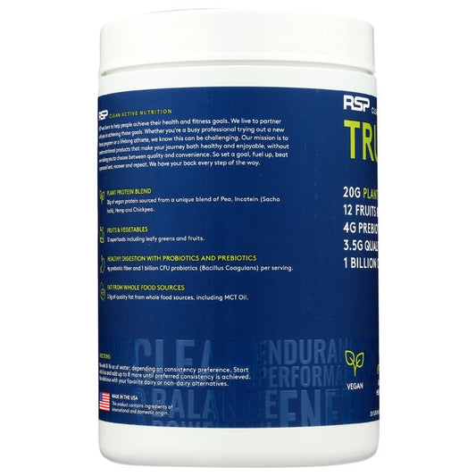 RSP Nutrition - Tru Fit Plant Protein Creamy Vanilla, 1.18LB - back