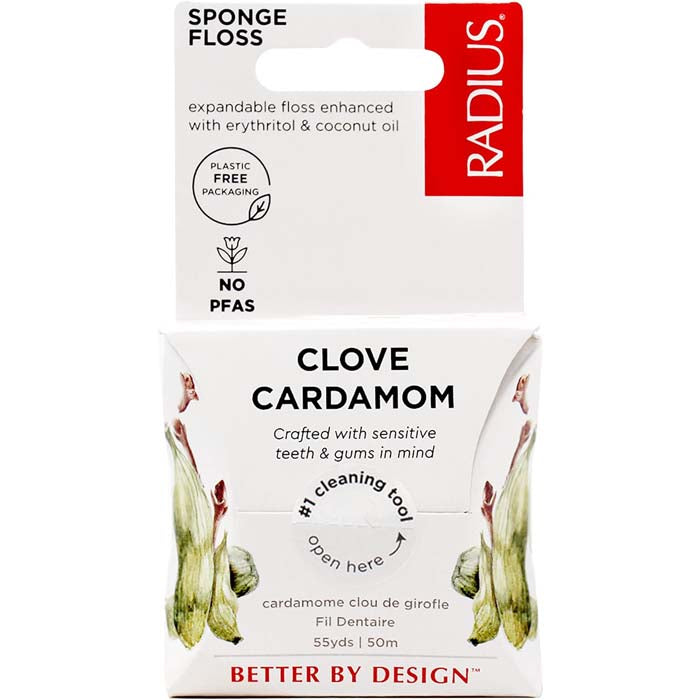 Radius - Floss Cardmom Clove Organic, 55 YD | Pack of 6