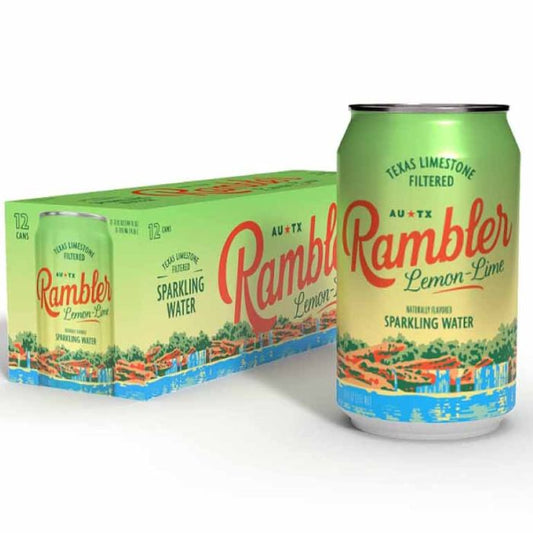 Rambler - Water Sparkle Lemon Lime 12pk 144 Fo - Pack Of 2