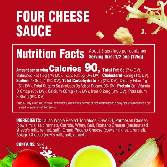 Raos Sauce 4 Cheese 24 Oz - Pack Of 12