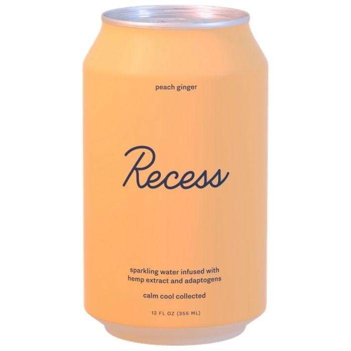 Recess - Sparkling Water- Peach Ginger - Front