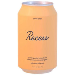 Recess - Sparkling Water- Peach Ginger - Front