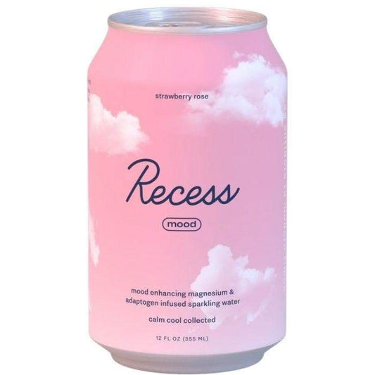 Recess - Sparkling Water - Strawberry Rose - Front