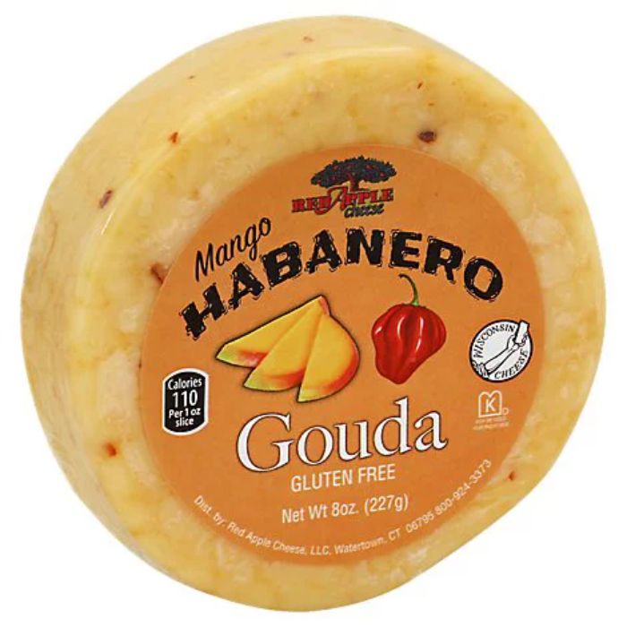 Red Apple Cheese Gouda Mango Habanero 8 oz - Pack of 12