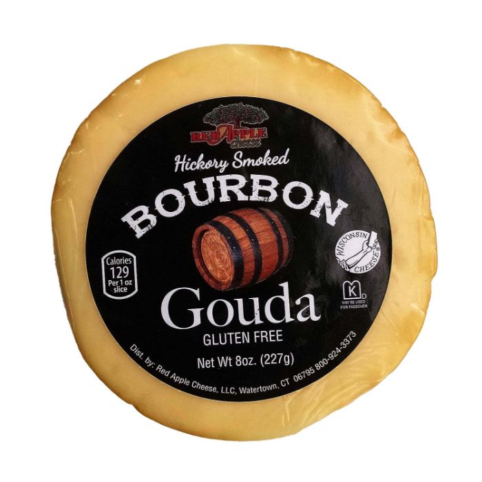 Red Apple Cheese Gouda Smoked Bourbon 8 oz - Pack of 12