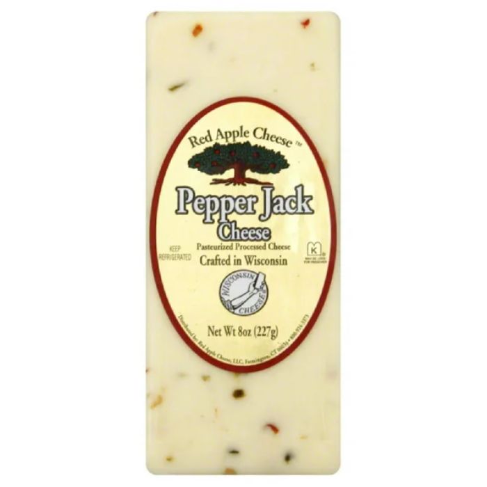 Red Apple Cheese Pepper Jack 8 oz - Pack of 12