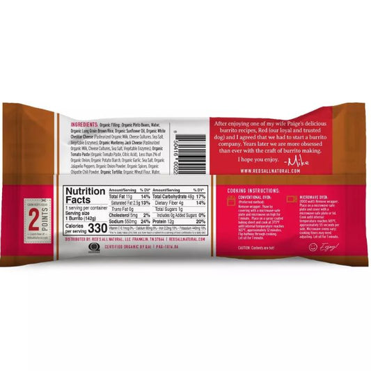 Reds - Burrito Bn & Chs 5 Oz - Pack Of 12