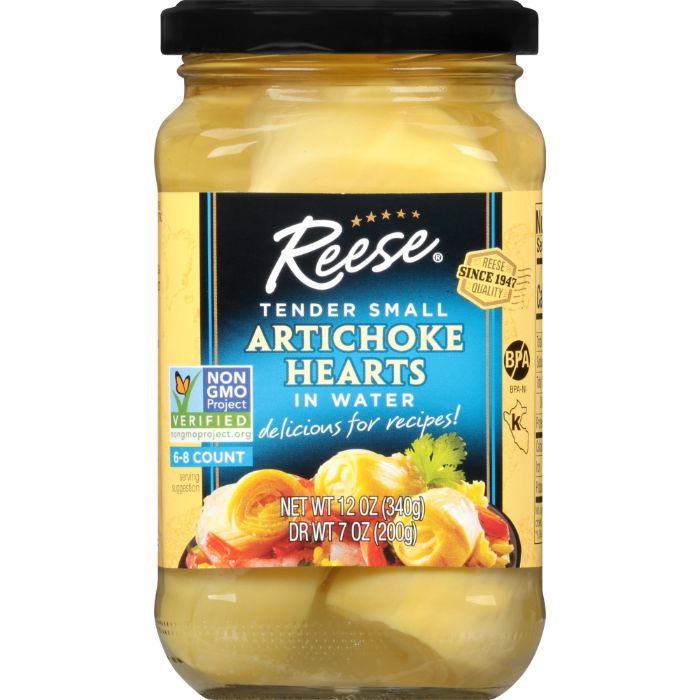 Reese Artichokes Small In Glass 12 Oz - Pack Of 12