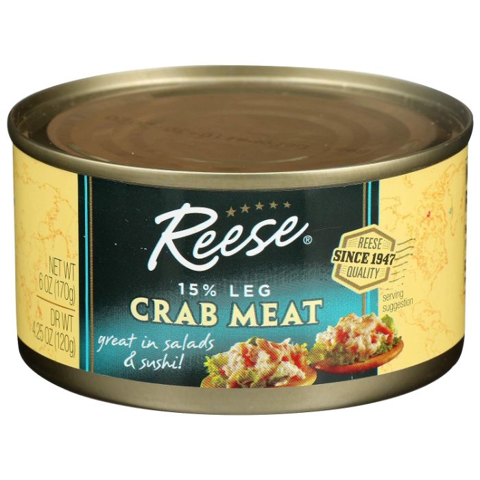 Reese Crabmeat Fancy 15% Leg 6 Oz - Pack Of 12