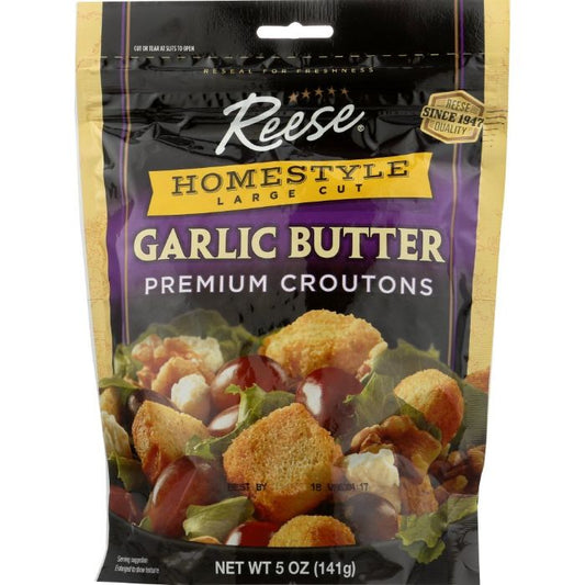 Reese Homestyle Garlic Butter Croutons 5 oz - Pack of 12