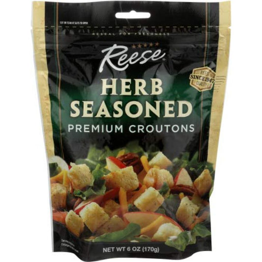 Reese Seasoned Croutons 6 oz - Pack of 12