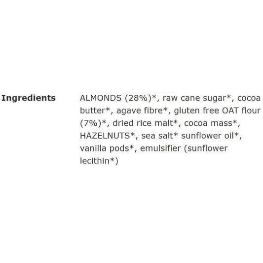 Rhythm108 - Vegan Almond & Sea Salt Bar with M'lk Chocolat, 33g - back
