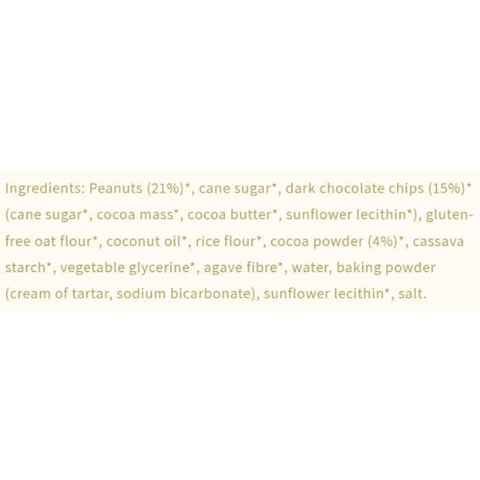 Rhythm108 - Vegan Chocolate Peanut Butter Soft-Baked Filled Cookie, 50g - back