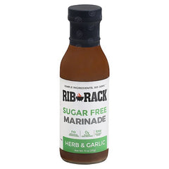 Rib Rack - Marinade Herb Garlic Sugar Free 11 oz - Pack of 6