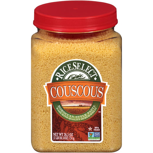 Rice Select Couscous Original Pasta, 26.5 oz Jar 
 | Pack of 4 - PlantX US