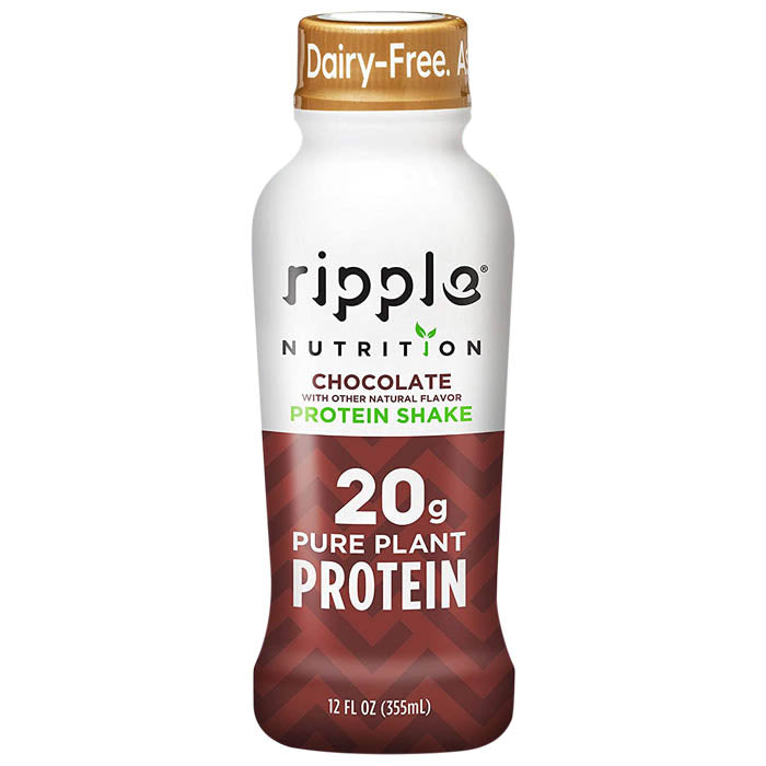 Ripple - Vegan Protein Shake - Chocolate, 12fl oz