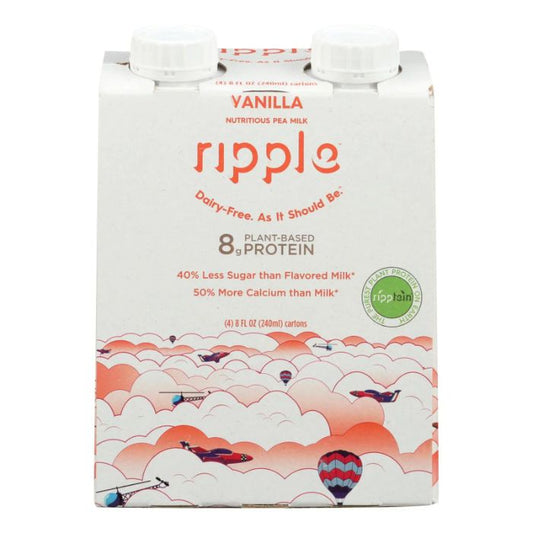 Ripple Milk Aseptic Vanilla 4pk 32 Fo - Pack Of 4