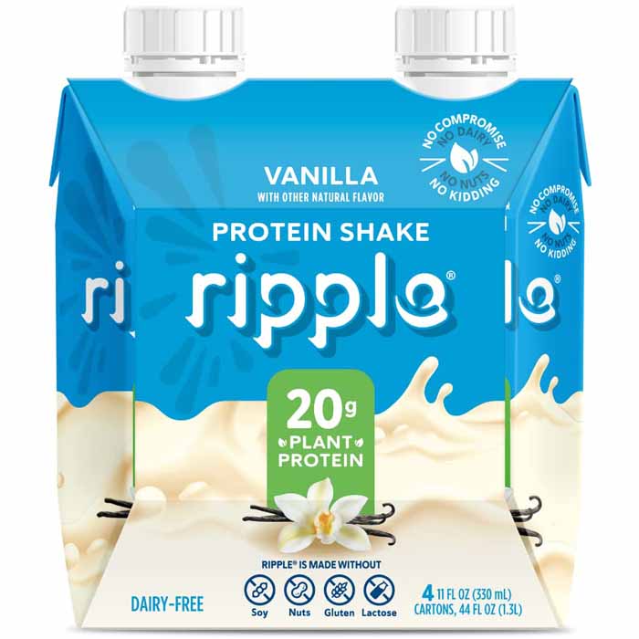 Ripple Plant Protein RTD 4-Pack Vanilla 44 fl oz