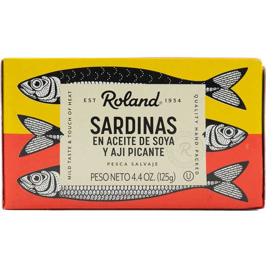 Roland - Sardines with Chili Peppers, 4.38 Oz