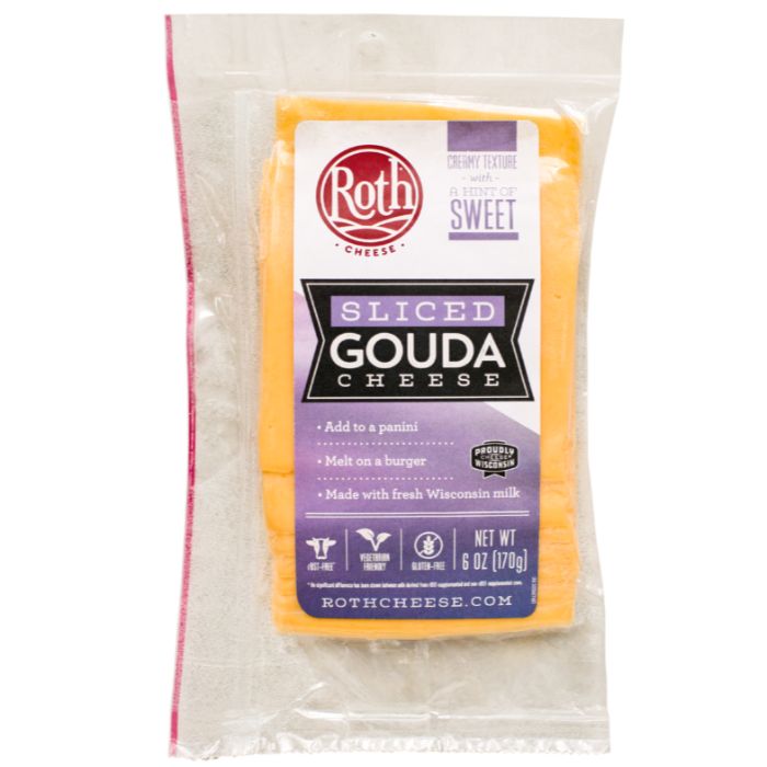 Roth Kase Cheese Gouda Deli Cut 6 Oz - Pack Of 12