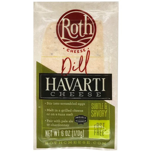 Roth Kase Cheese Havarti Dill 6 oz - Pack of 12