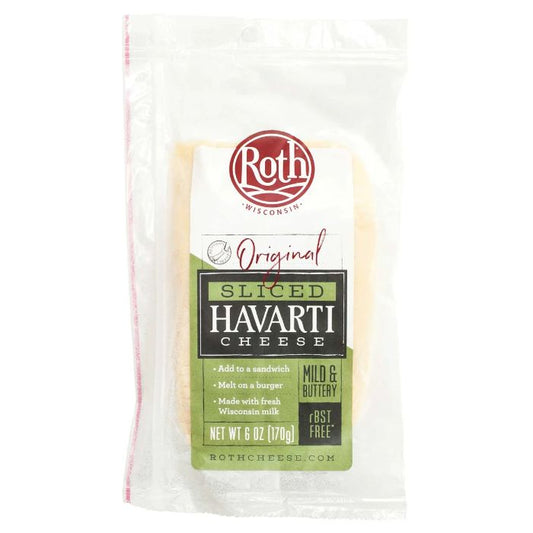 Roth Kase Cheese Havarti Original 6 oz - Pack of 12