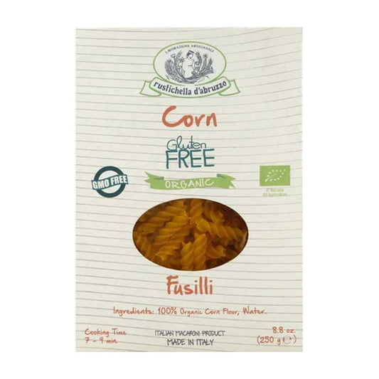 Rustichella d'Abruzzo - Organic Gluten-Free Corn Pasta - Macaroni, 8.8oz 