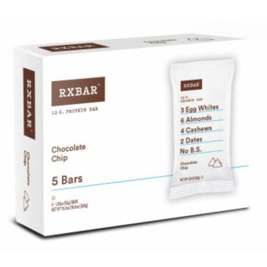 Rxbar - Chocolate Chip Bar, 5 Pack | Pack of 6