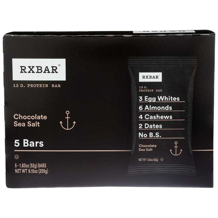 Rxbar - Chocolate Sea Salt Bar, 5 Pack | Pack of 6