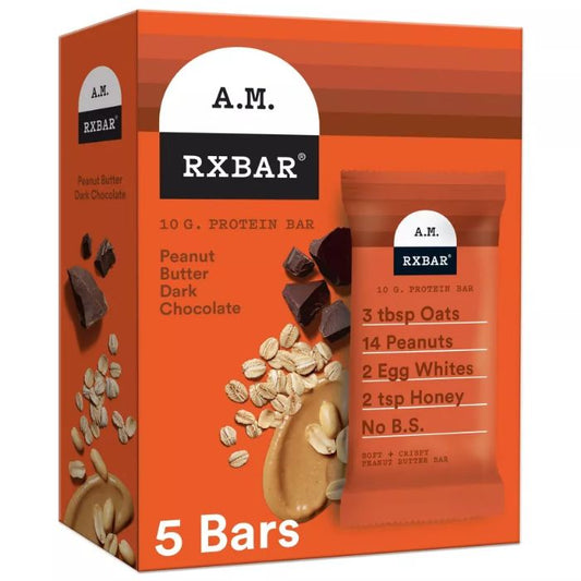 Rxbar - Peanut Butter Chocolate Bar, 5-Pack | Pack of 6