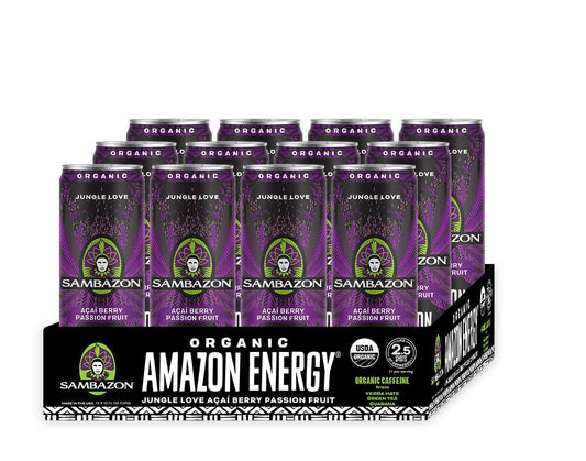 SAMBAZON - Amazon Energy Acai Berry Passion Fruit, 12 fl Oz | Pack of 12