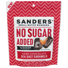 Sanders - Caramels Dark Chocolate Sea Salt 5.5 oz - Pack of 6