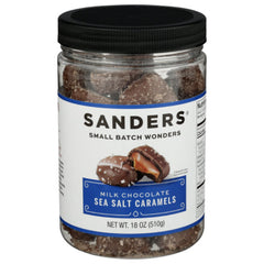 Sanders - Caramels Milk Chocolate Sea Salt 18 oz - Pack of 6