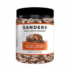 Sanders - Clusters Milk Chocolate Sea Salt Caramel 18 oz - Pack of 6