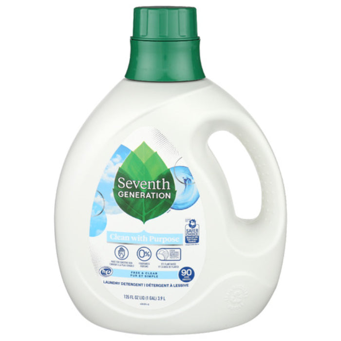 Seventh Generation - Liquid Laundry Free Clear, 135 fl oz | Pack of 4