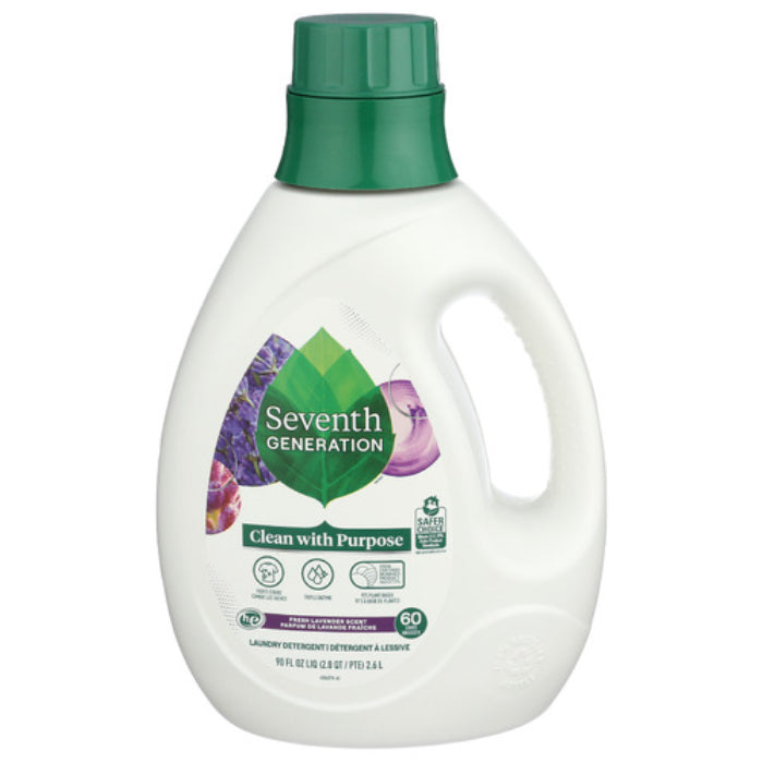 Seventh Generation - Liquid Laundry Lavender, 90 fl oz | Pack of 4