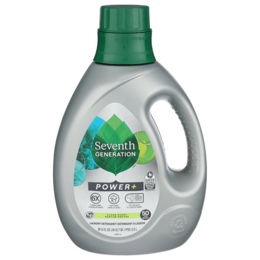 Seventh Generation - Liquid Laundry Power Clean Scent, 87.5 fl oz | Pack of 4