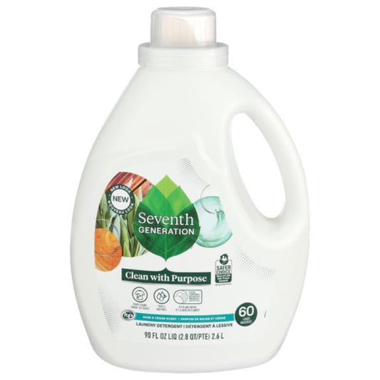 Seventh Generation - Liquid Laundry Sage & Cedar, 90 fl oz | Pack of 4