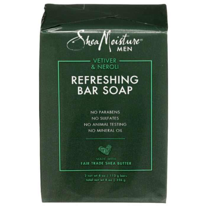 SHEAMOISTURE SOAP BAR MEN REFRESHING 8 OZ - Pack of 3