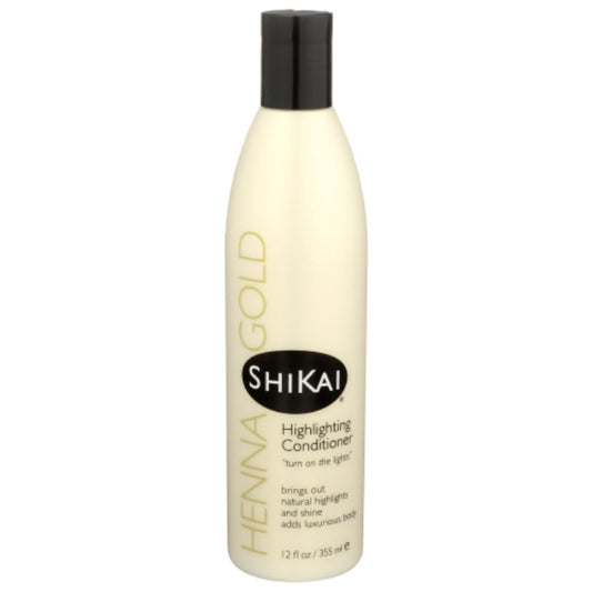 SHIKAI CONDTNR HGHLGHTNG HENNA GOLD 12 OZ - Pack of 3