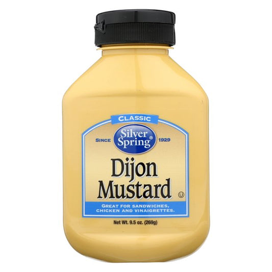 SILVER SPRINGS MUSTARD DIJON 9.5OZ 
 | Pack of 9 - PlantX US