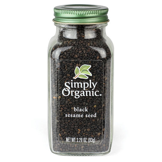 SIMPLY ORGANIC: Seasoning Seeds Black Sesame, 3.28 oz
 | Pack of 6 - PlantX US