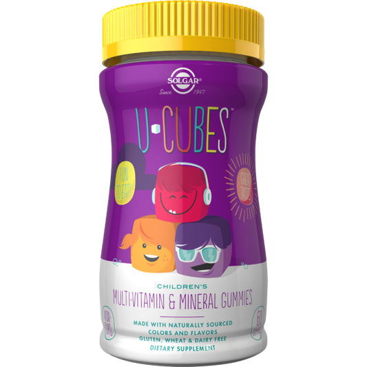 SOLGAR - Children's Multivitamin & Mineral U-Cubes Gummies , (120 Gummies)