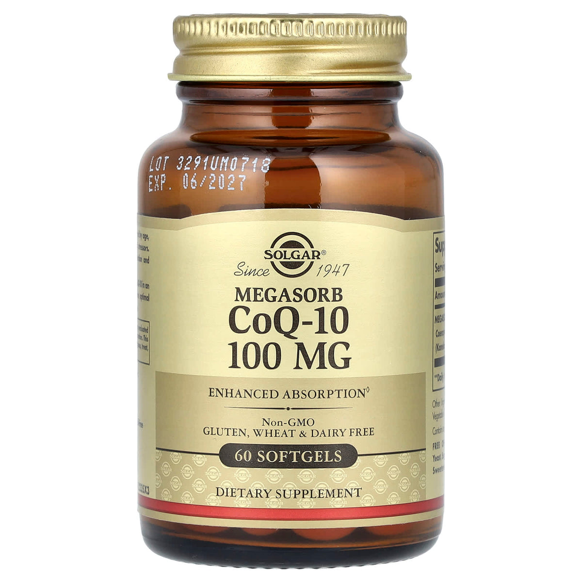 SOLGAR - CoQ-10 - 100 MG , (60 Softgels)